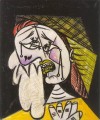 La mujer que llora con un pañuelo 4 1937 Pablo Picasso